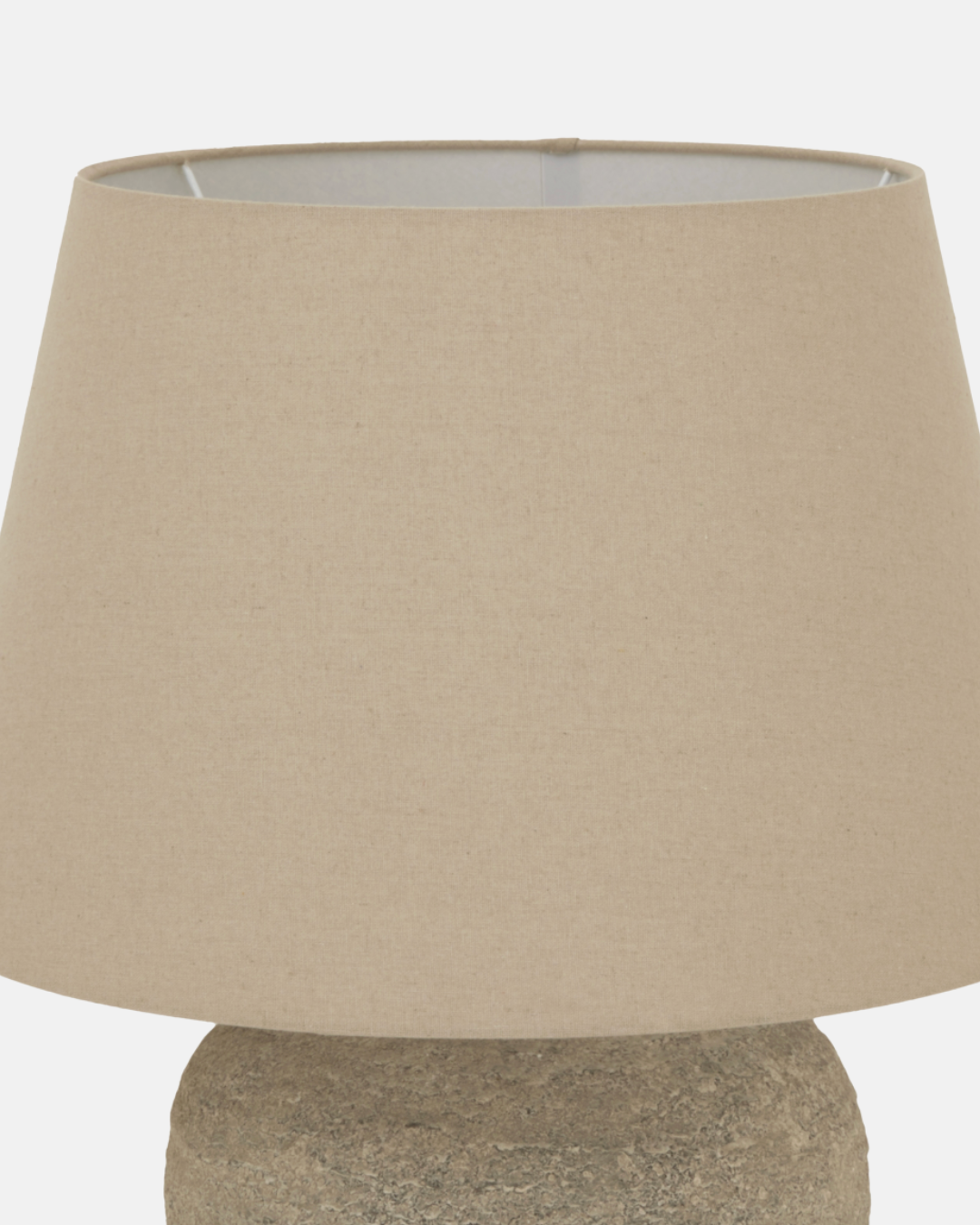 Tuscan Grey Table Lamp – Ceramic Grey Accent Lamp, 32×32×40 cm