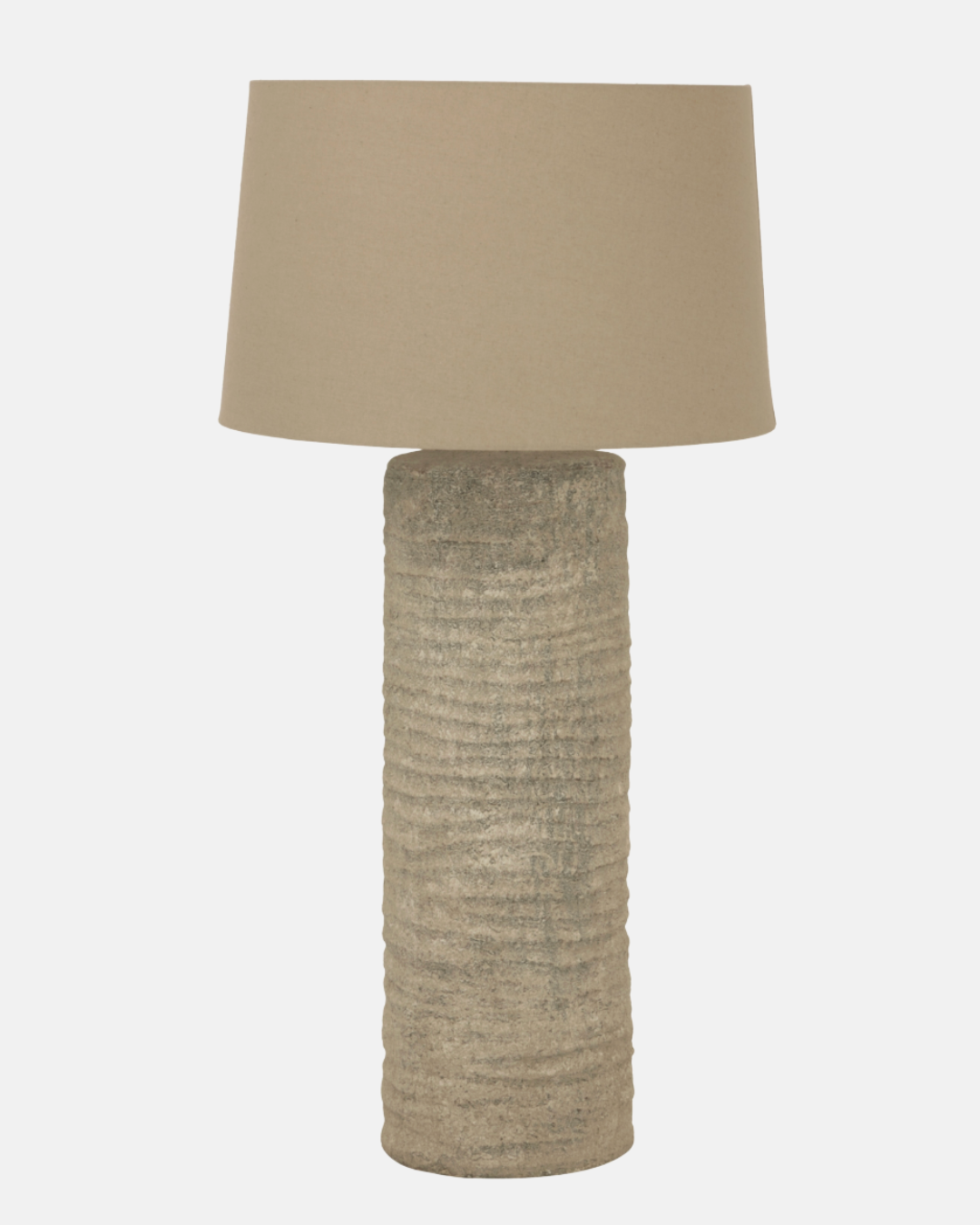 Tall Tuscan Grey Ceramic Lamp – 83 cm Grey Statement Lighting