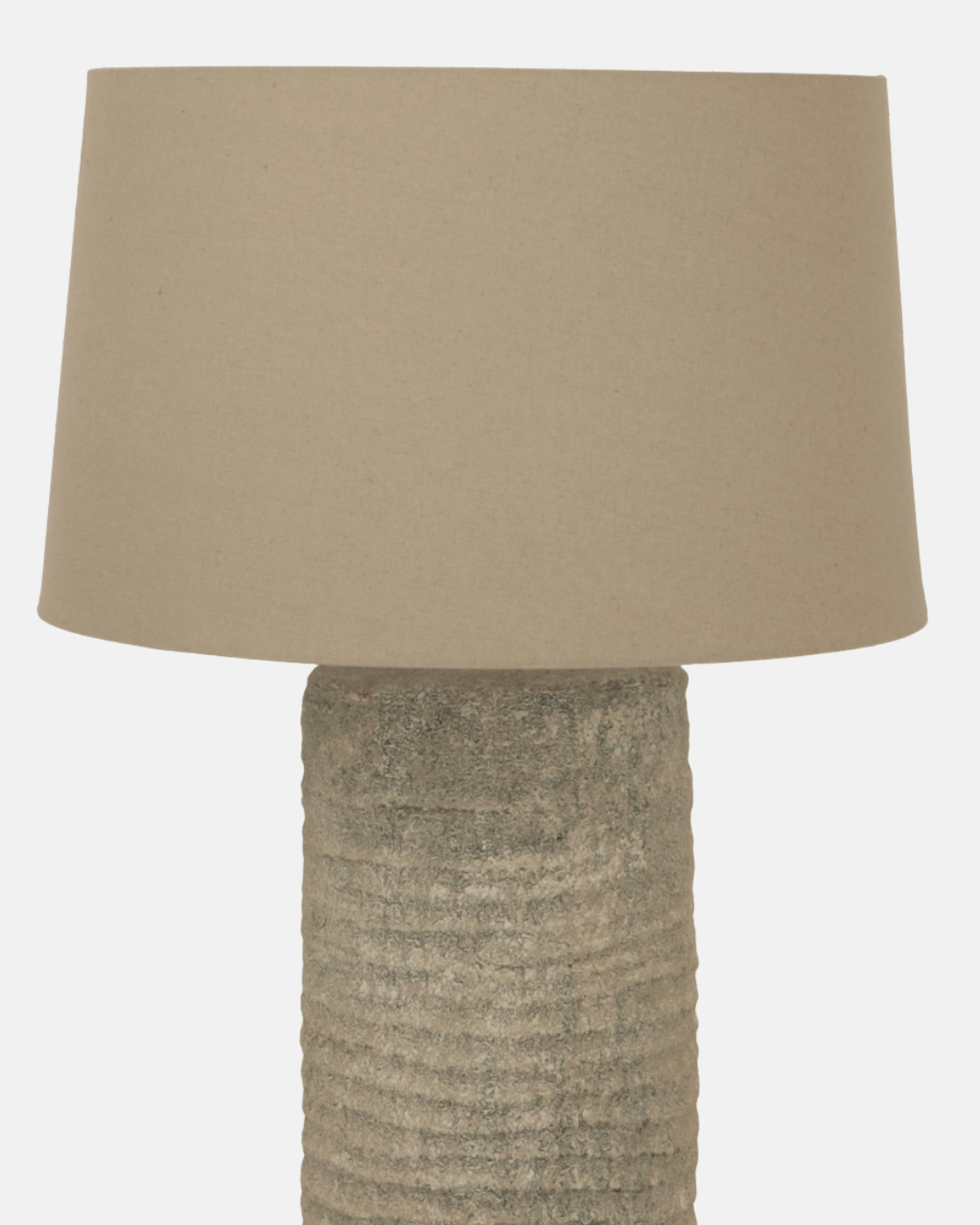 Tall Tuscan Grey Ceramic Lamp – 83 cm Grey Statement Lighting