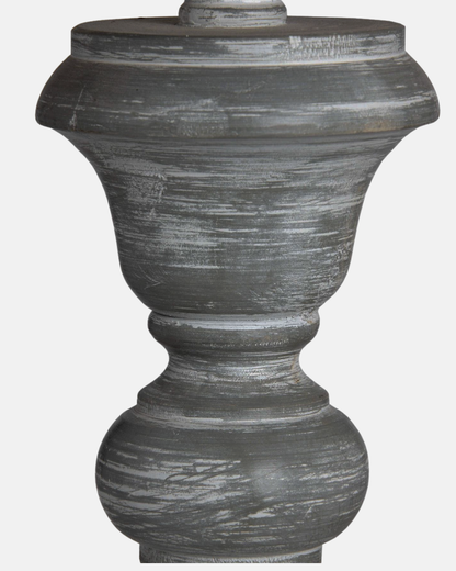 Ithaca Floor Lamp – Whitewashed Wood Base & Linen Shade, 155 cm Standing Lamp