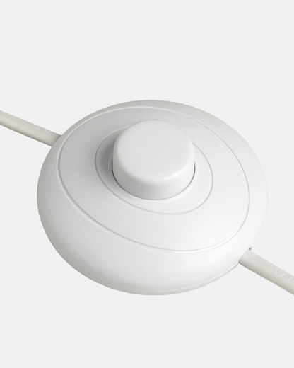 Ithaca Floor Lamp – Whitewashed Wood Base & Linen Shade, 155 cm Standing Lamp