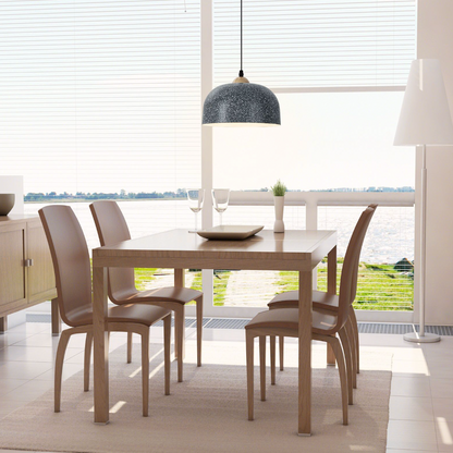 Adjustable Hanging Pendant Light – Metal E27 Ceiling Lamp, Grey Finish, Adjustable 25 cm Drop